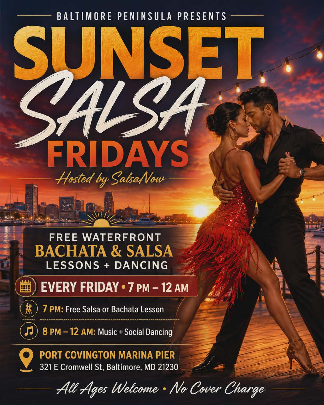 Sunset Salsa Fridays with SalsaNow