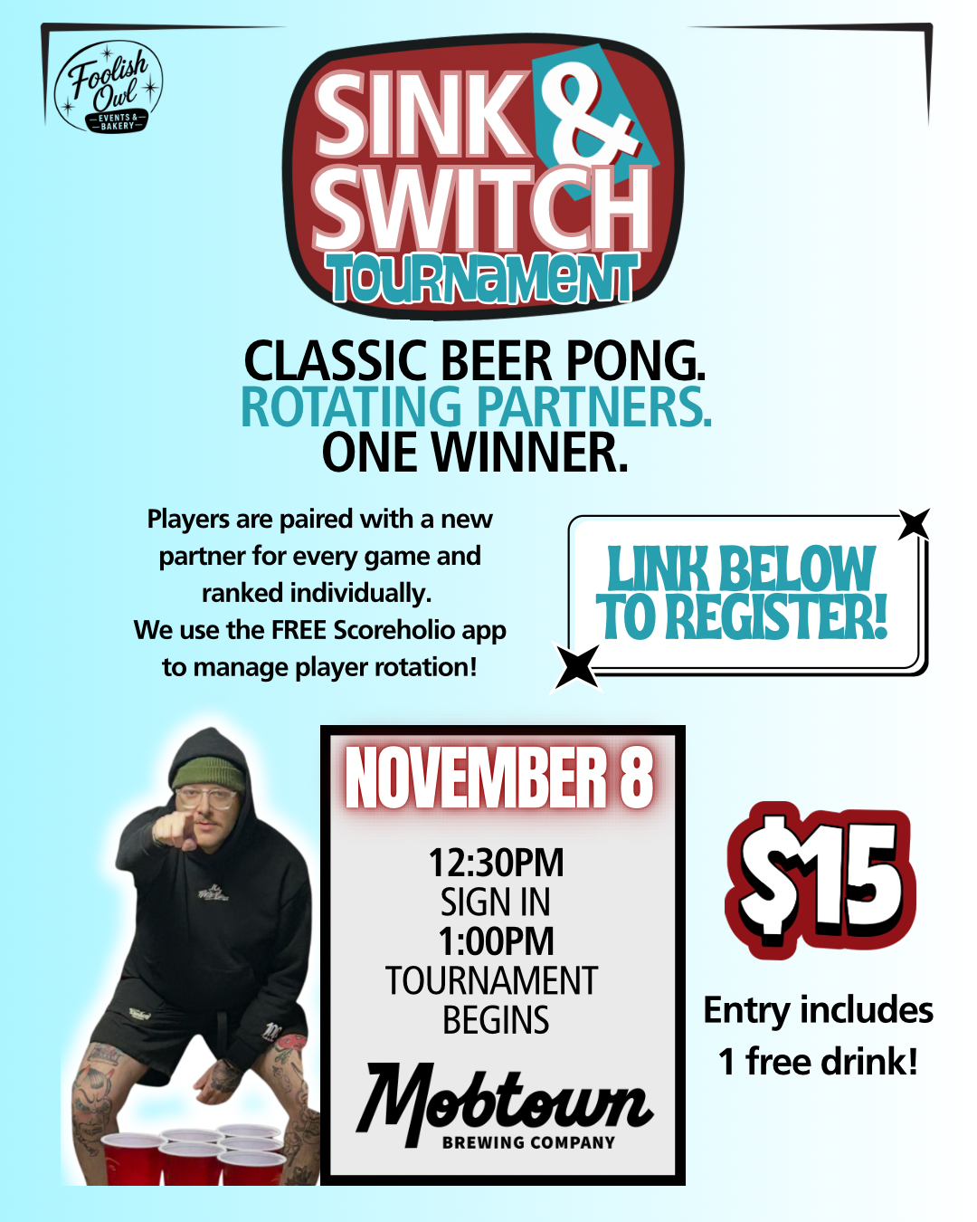 Sink and Switch Beer Pong Tournament