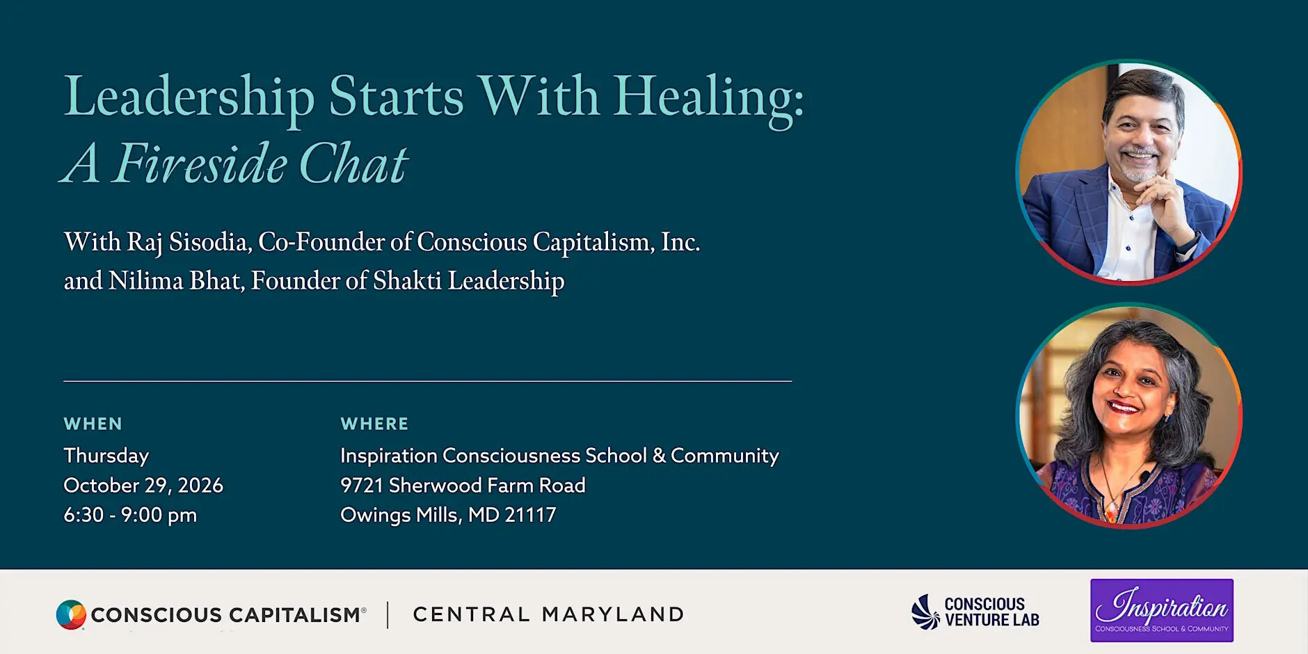 Healing Leaders Book Tour: Owings Mills Event