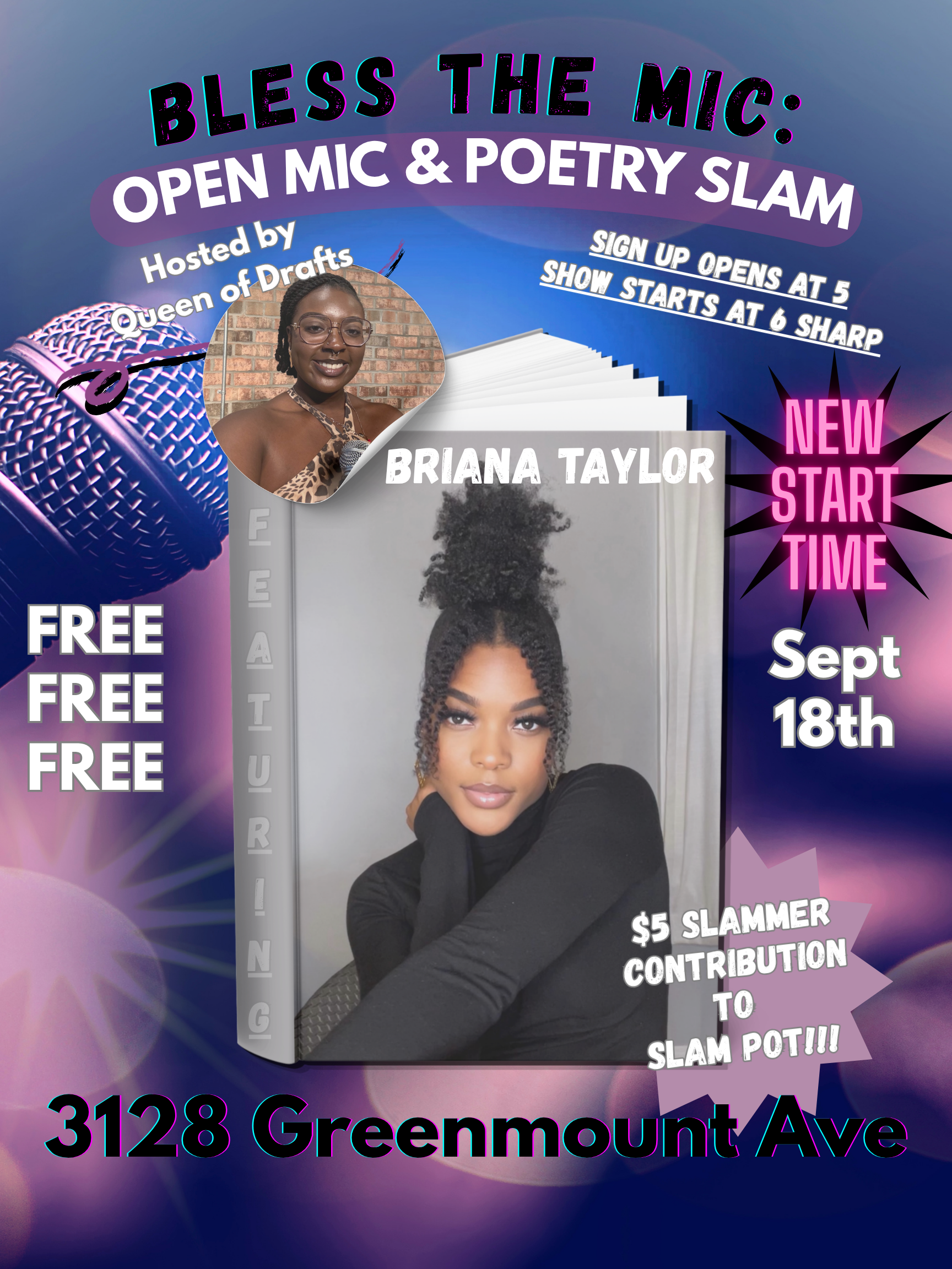 Bless The Mic: Open Mic & Poetry Slam