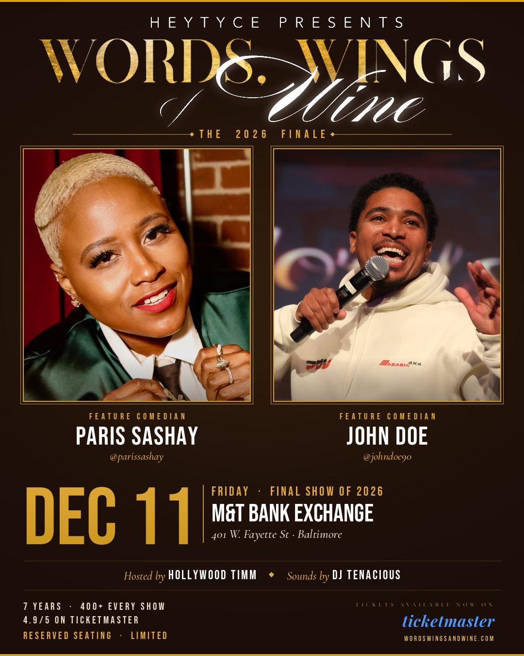 Words, Wings & Wine Season Finale