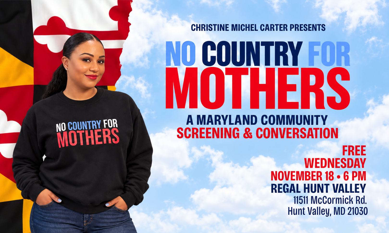 Christine Michel Carter presents No Country for Mothers: A Maryland Community Screening & Conversation